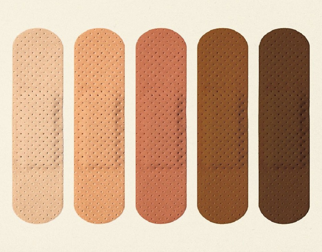 Plasters in a range of skin colours